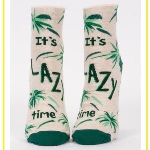 "It's Lazy Time" Ankle Socks